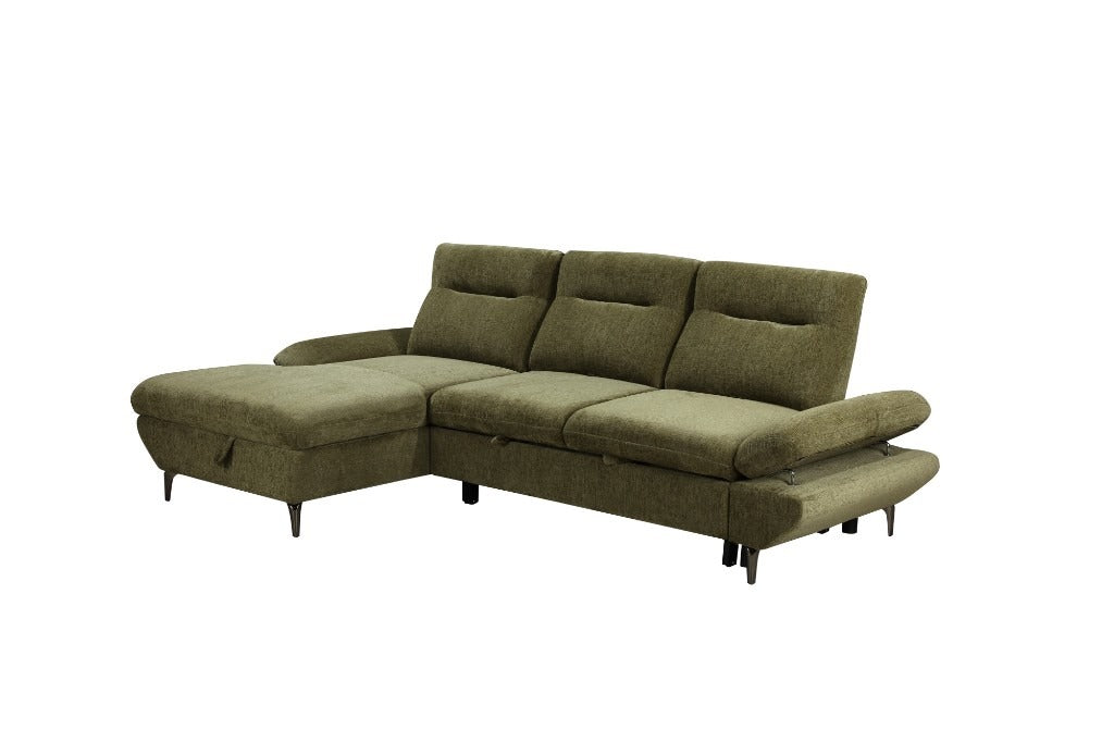 The Zenith" Convertible Sofa Bed & Storage Chaise | Brand New | Sydney Wide Delivery