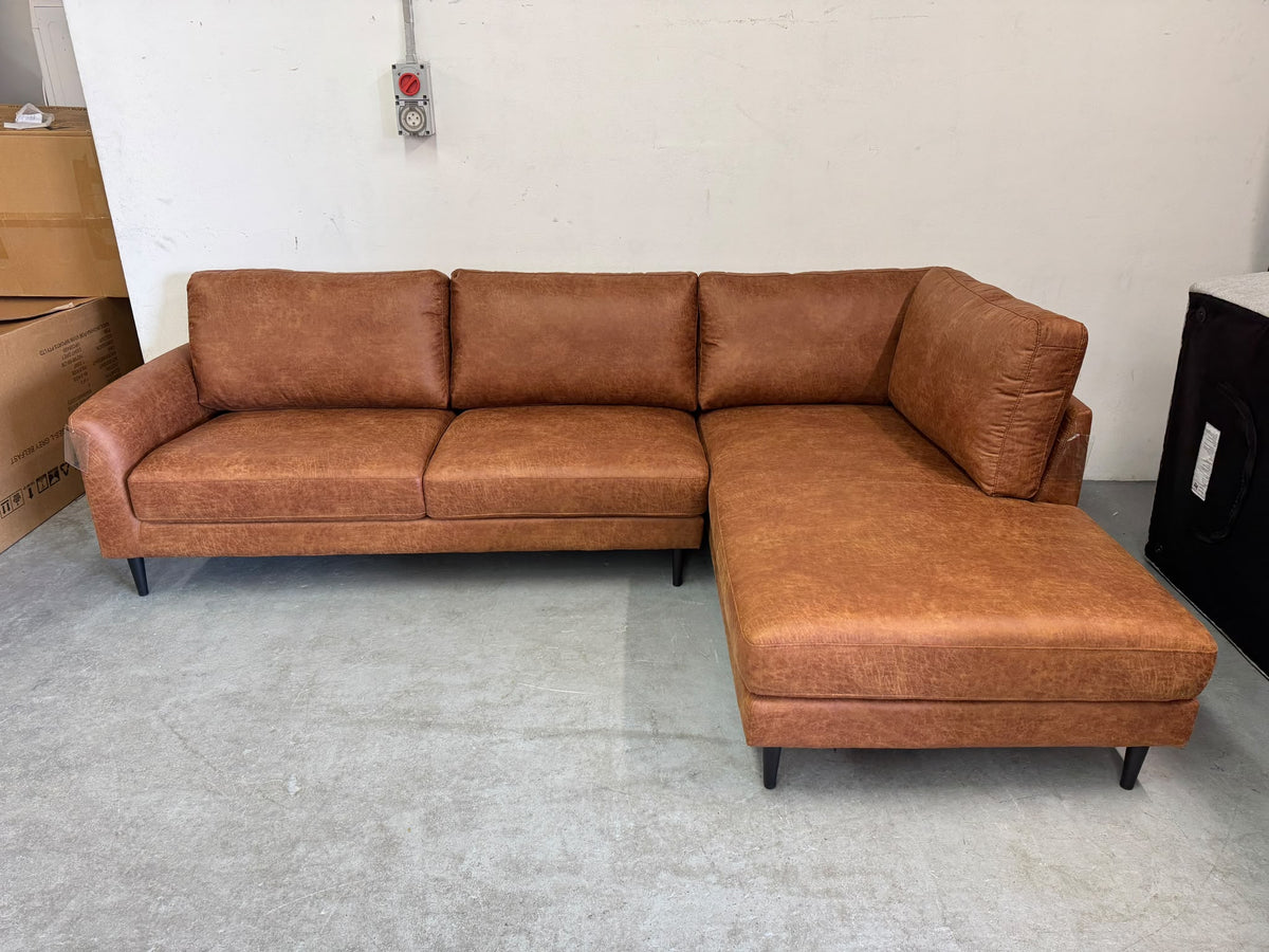 The Hudson" Mid-Century L-Shape Sofa with Chaise | Brand New | Sydney Wide Delivery