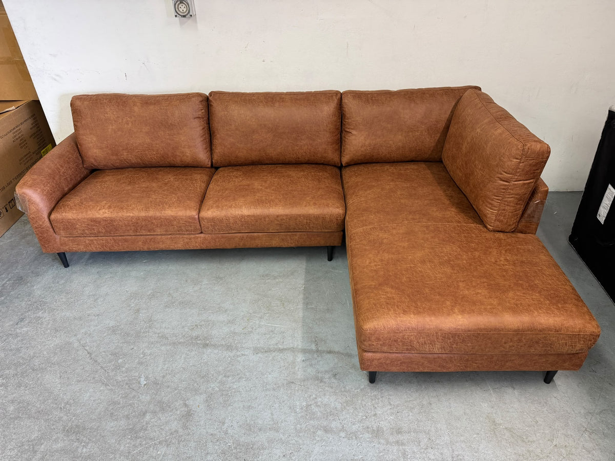 The Hudson" Mid-Century L-Shape Sofa with Chaise | Brand New | Sydney Wide Delivery