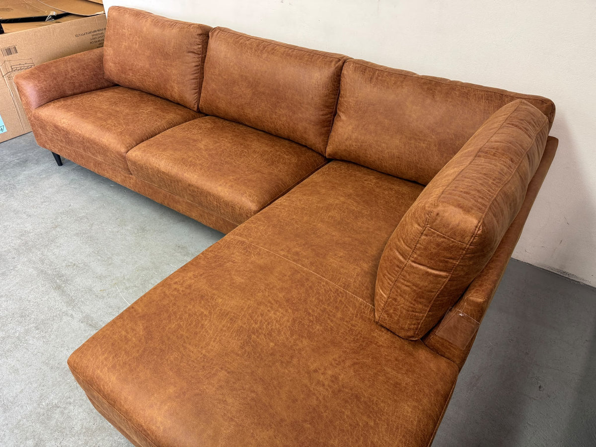 The Hudson" Mid-Century L-Shape Sofa with Chaise | Brand New | Sydney Wide Delivery