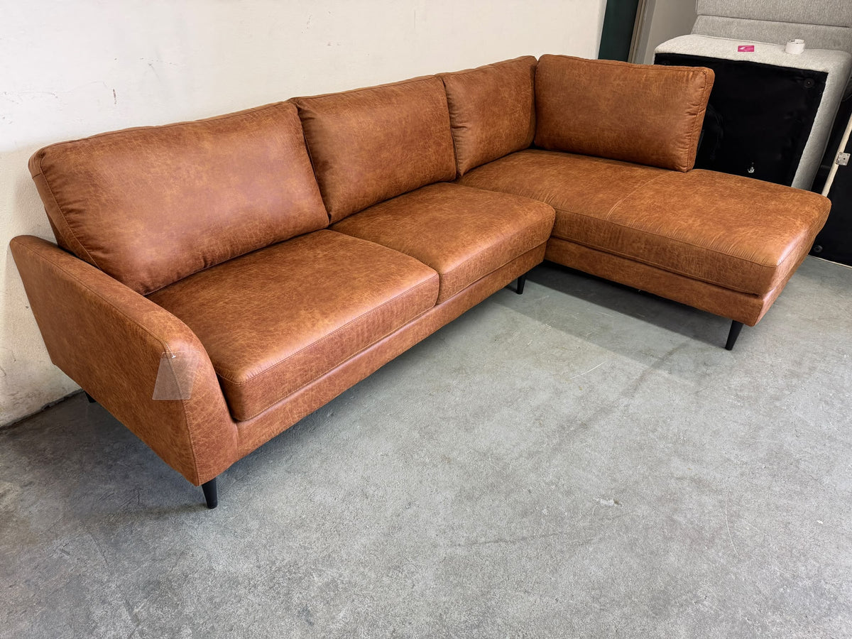 The Hudson" Mid-Century L-Shape Sofa with Chaise | Brand New | Sydney Wide Delivery