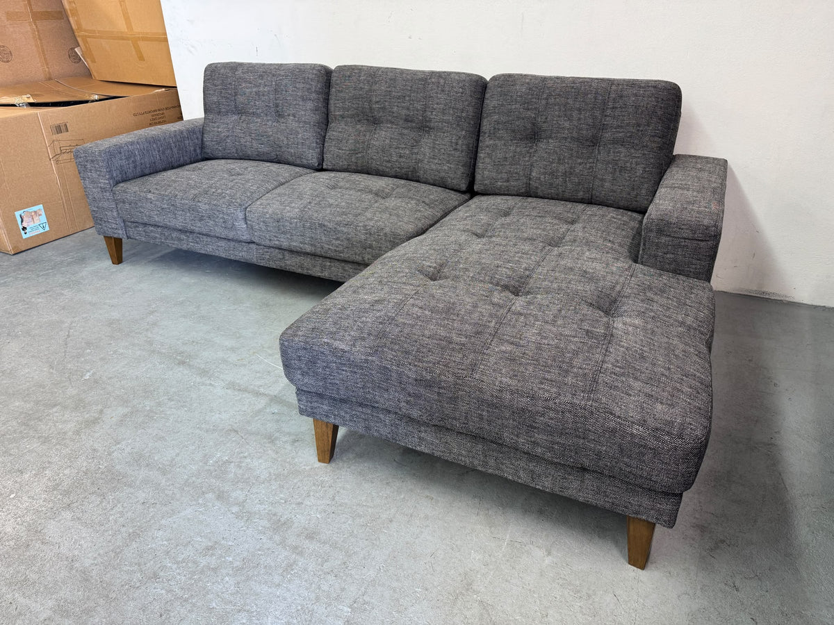 "The Maddox" Mid-Century L-Shape Sofa with Chaise | Brand New | Sydney Wide Delivery