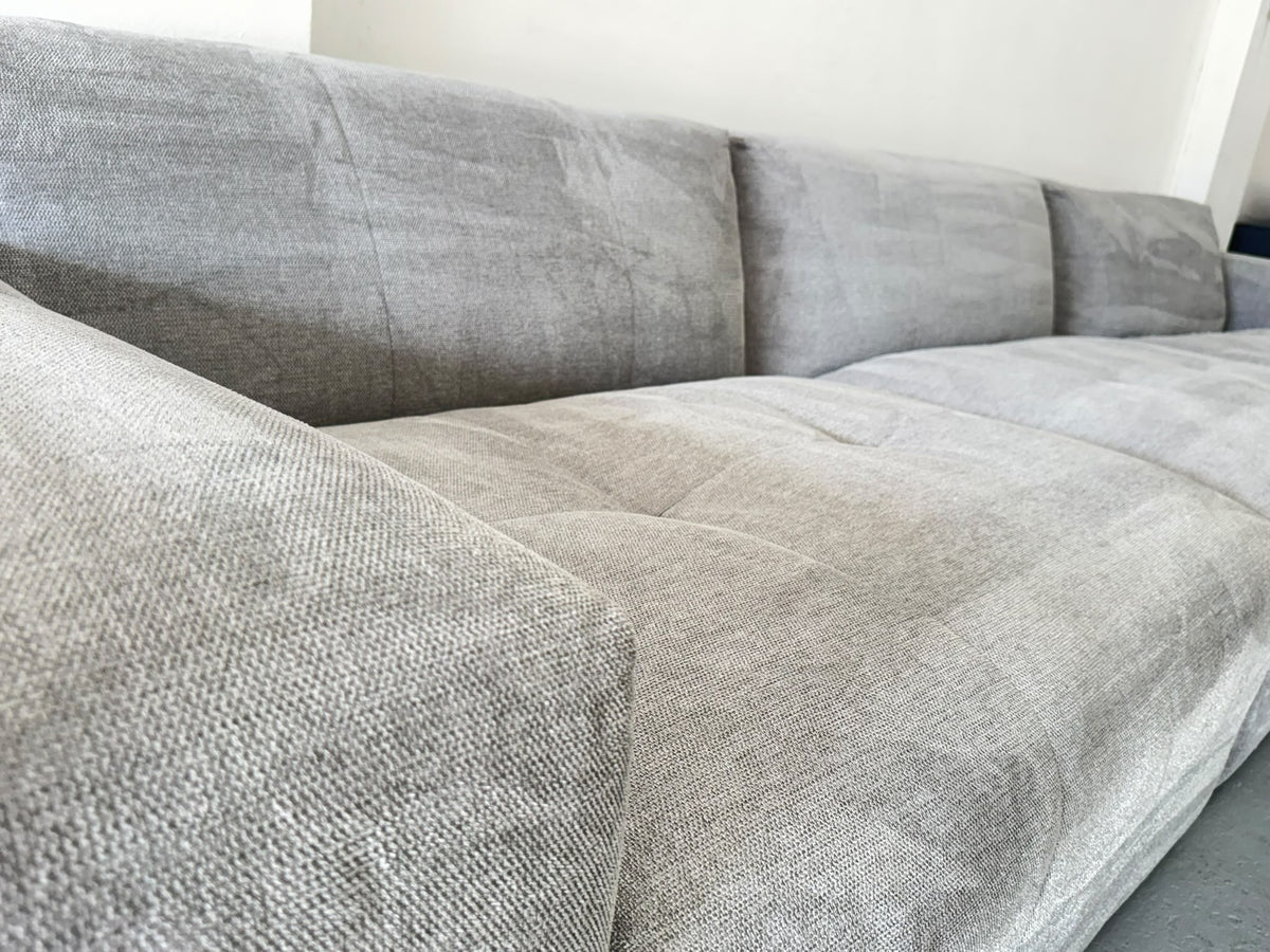 Plush Charcoal Grey L-Shape Sofa | Sydney Wide Delivery | Pre Owned