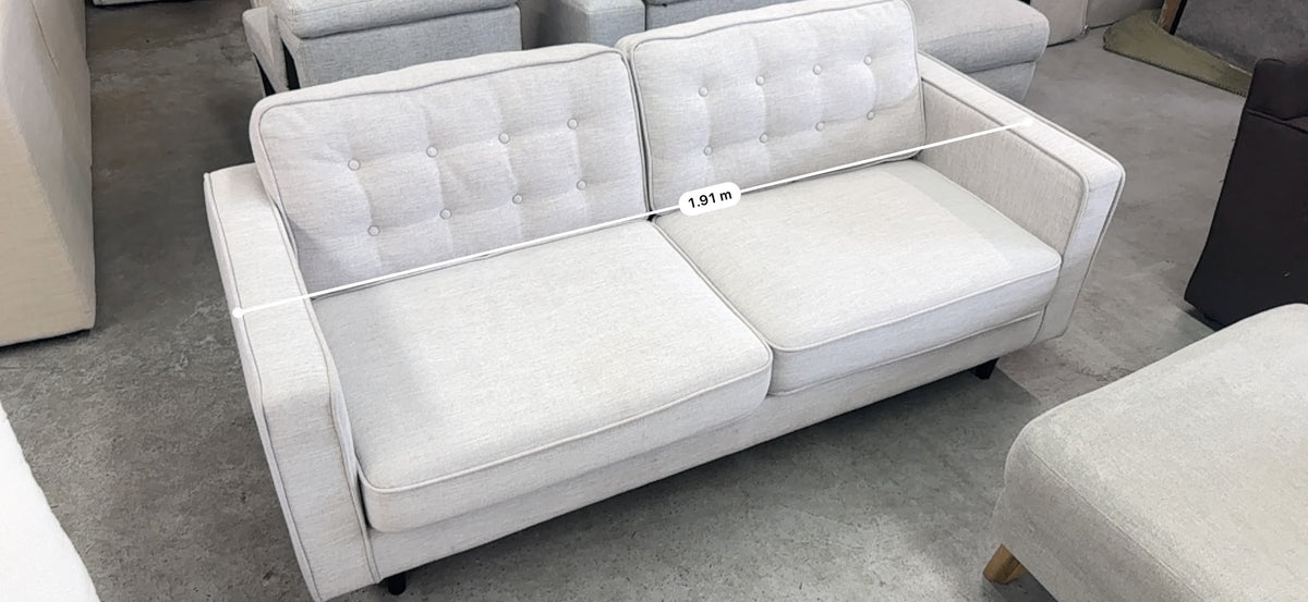 Plush Cream Sofa | Sydney Wide Delivery | Pre-Owned
