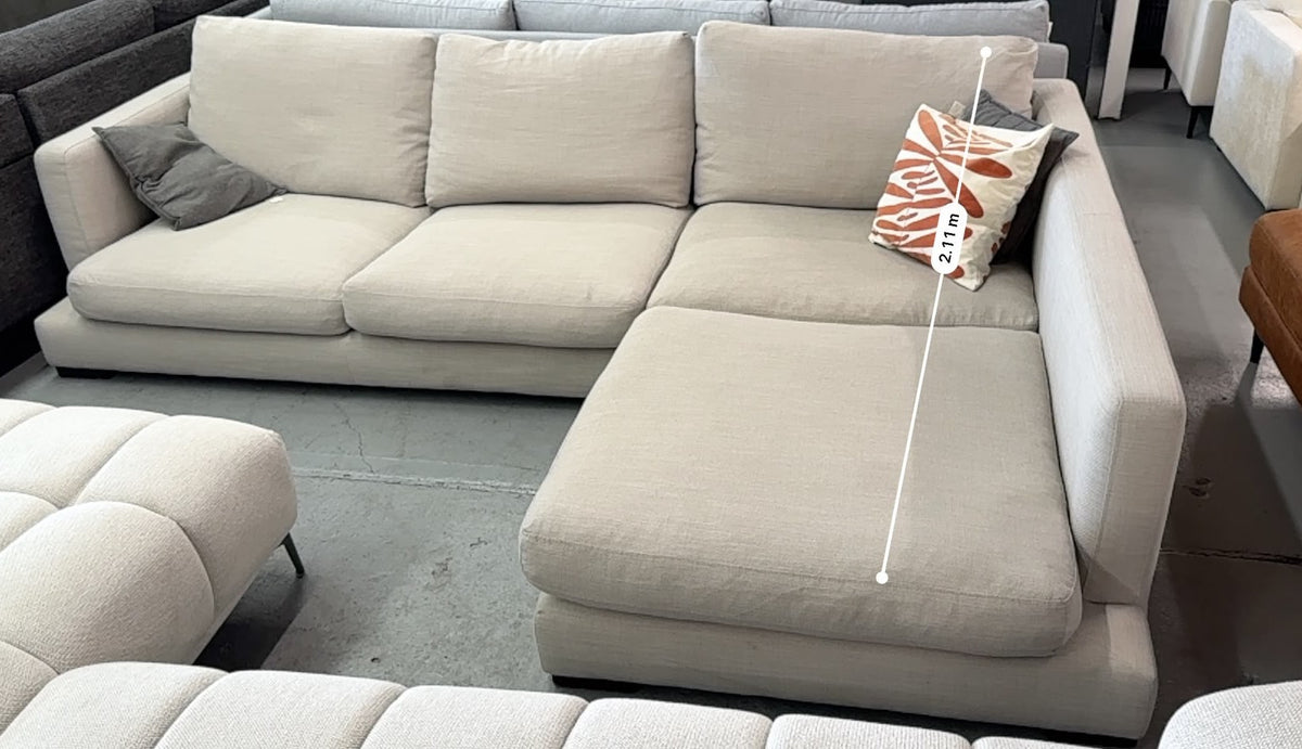 Freedom Long Island L-Shape Sofa with Chaise | Sydney Wide Delivery | Pre-Owned