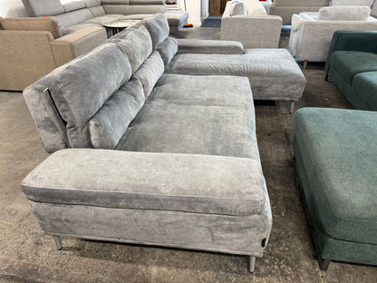 ⭐️L-Shape Velvet Sofa | Pre-owned – Steam cleaned | SYDNEY WIDE DELIVERY