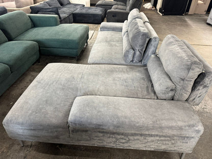 ⭐️L-Shape Velvet Sofa | Pre-owned – Steam cleaned | SYDNEY WIDE DELIVERY