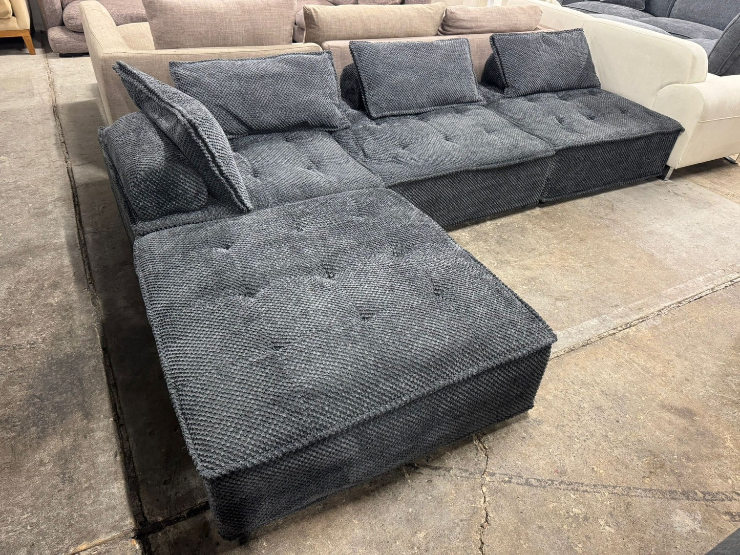 ⭐️ Modular Sofa with Ottoman | Pre-owned – Steam cleaned | SYDNEY WIDE DELIVERY