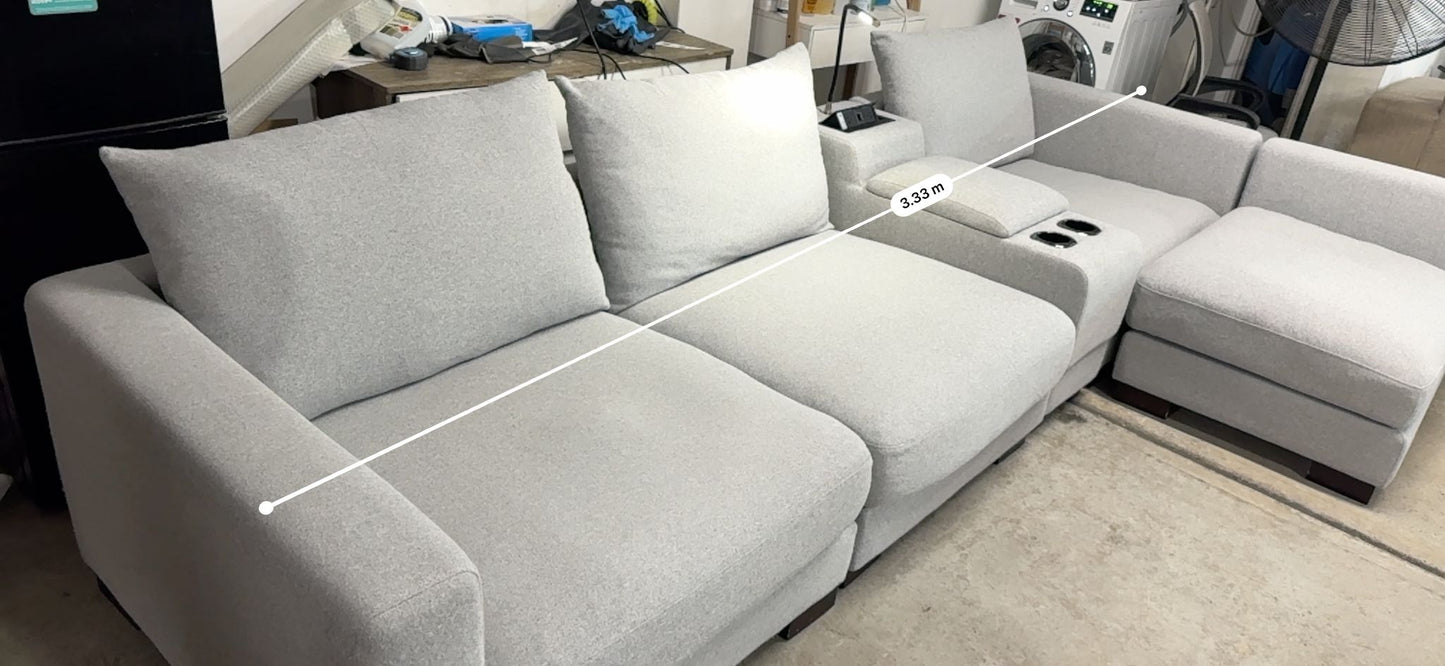⭐️ Modular Sofa with Reversible chaise | Pre-owned – Steam cleaned | SYDNEY WIDE DELIVERY