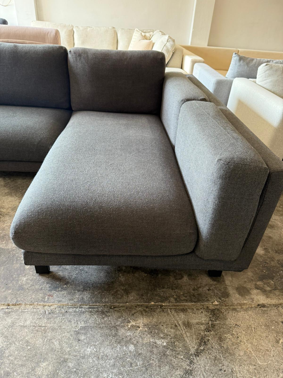 ⭐️Charcoal L-shape Sofa | Pre-owned – Steam cleaned | SYDNEY WIDE DELIVERY