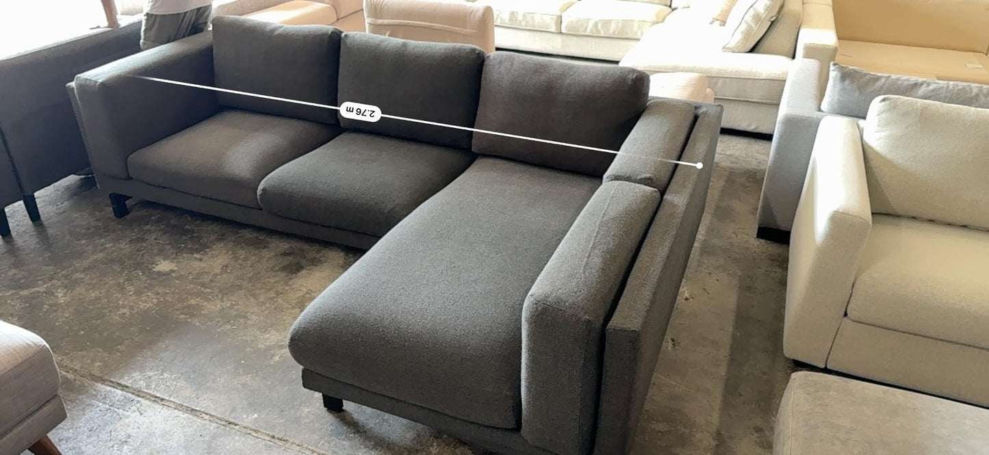 ⭐️Charcoal L-shape Sofa | Pre-owned – Steam cleaned | SYDNEY WIDE DELIVERY