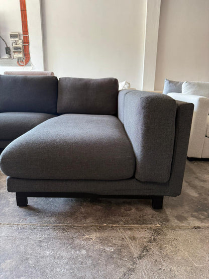 ⭐️Charcoal L-shape Sofa | Pre-owned – Steam cleaned | SYDNEY WIDE DELIVERY