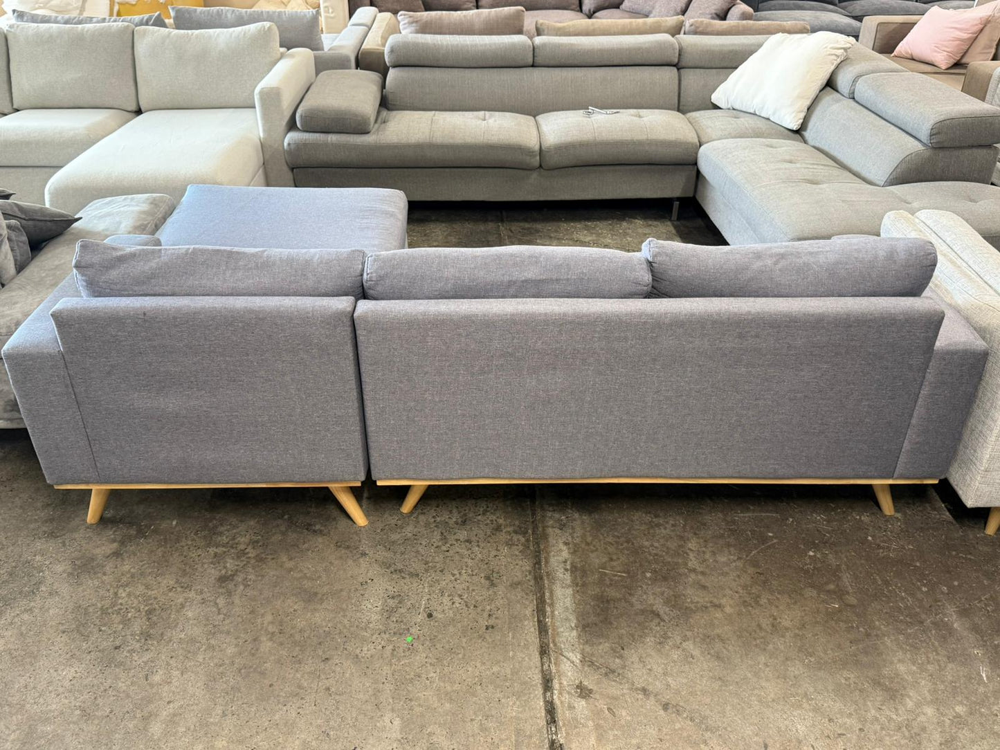 ⭐️ Grey L-shape Sofa | Pre-owned – Steam cleaned | SYDNEY WIDE DELIVERY