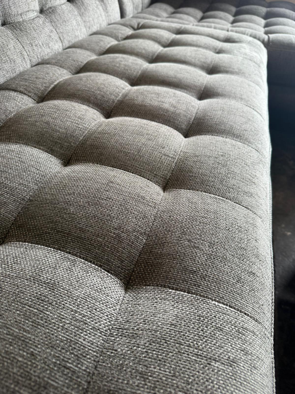 ⭐️ Lounge lovers L-Shape Charcoal Sofa  | Pre-owned – Steam cleaned | SYDNEY WIDE DELIVERY