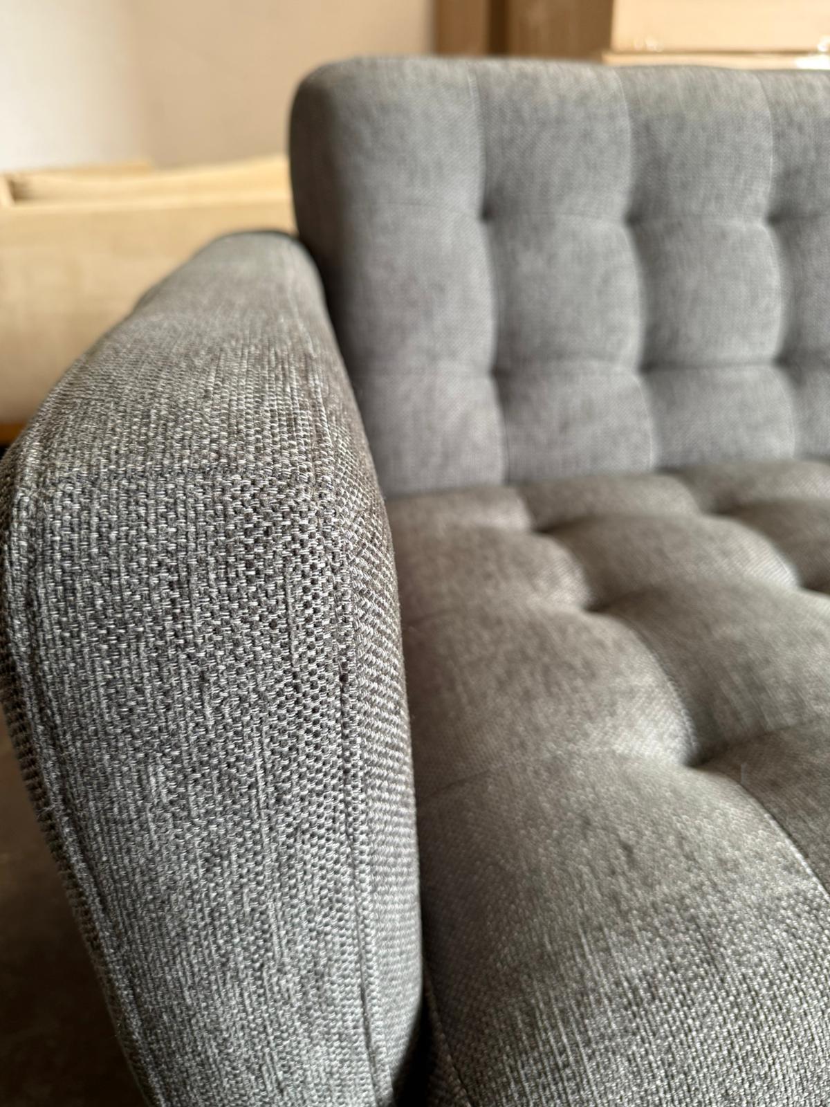 ⭐️ Lounge lovers L-Shape Charcoal Sofa  | Pre-owned – Steam cleaned | SYDNEY WIDE DELIVERY