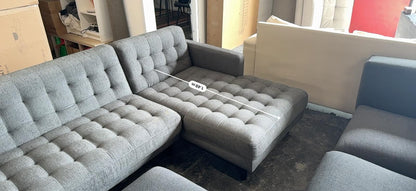 ⭐️ Lounge lovers L-Shape Charcoal Sofa  | Pre-owned – Steam cleaned | SYDNEY WIDE DELIVERY