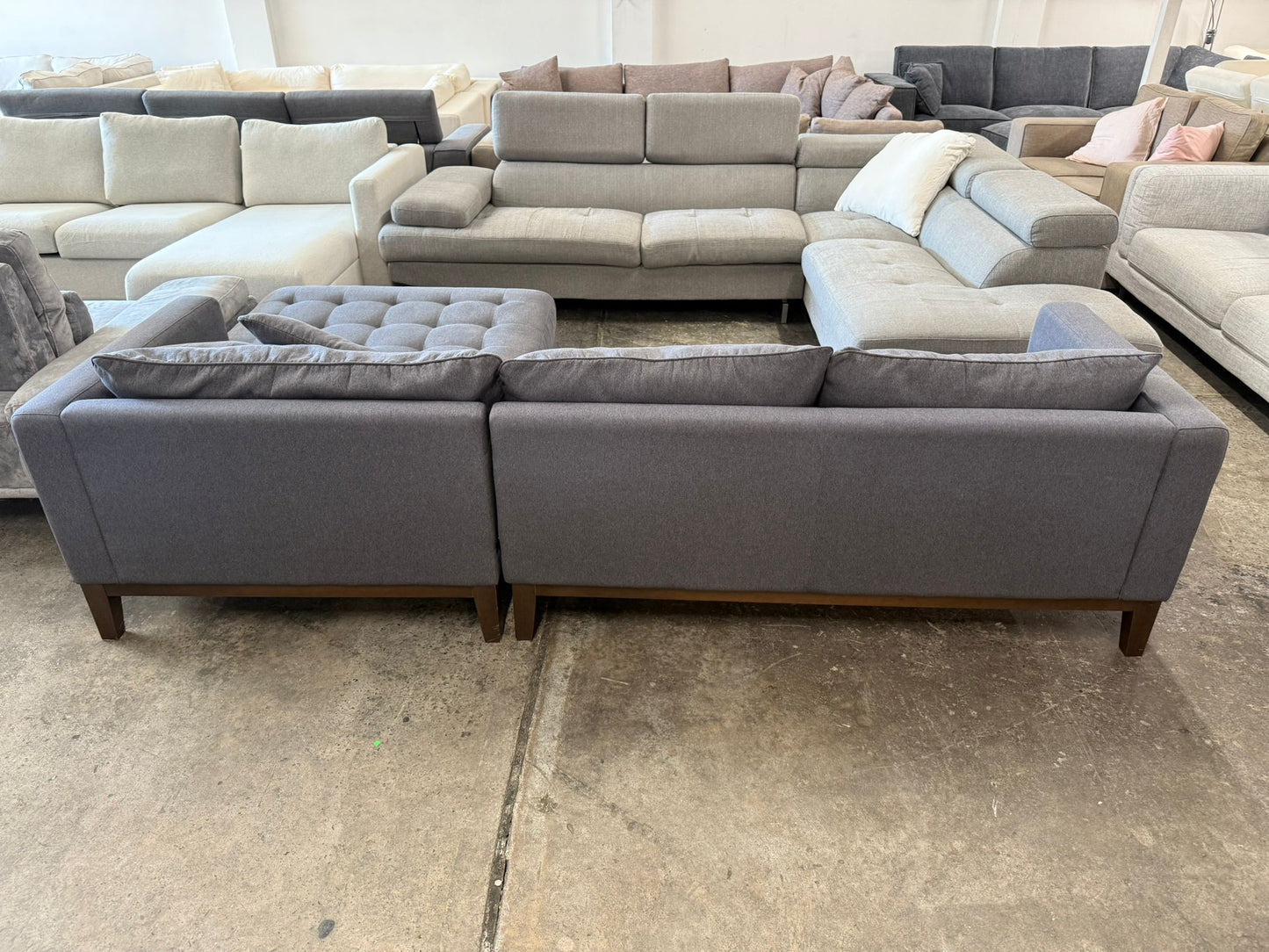 ⭐️ Freedom Marley charcoal L-Shape Sofa | Pre-owned – Steam cleaned | SYDNEY WIDE DELIVERY