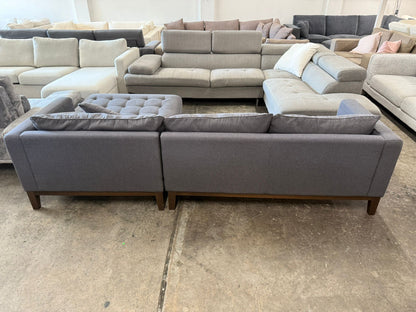 ⭐️ Freedom Marley charcoal L-Shape Sofa | Pre-owned – Steam cleaned | SYDNEY WIDE DELIVERY