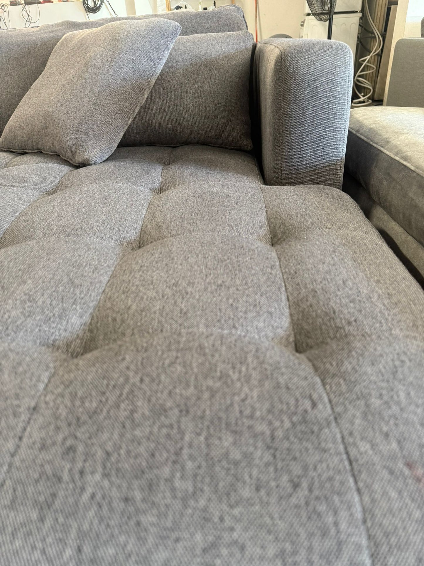 ⭐️ Freedom Marley charcoal L-Shape Sofa | Pre-owned – Steam cleaned | SYDNEY WIDE DELIVERY