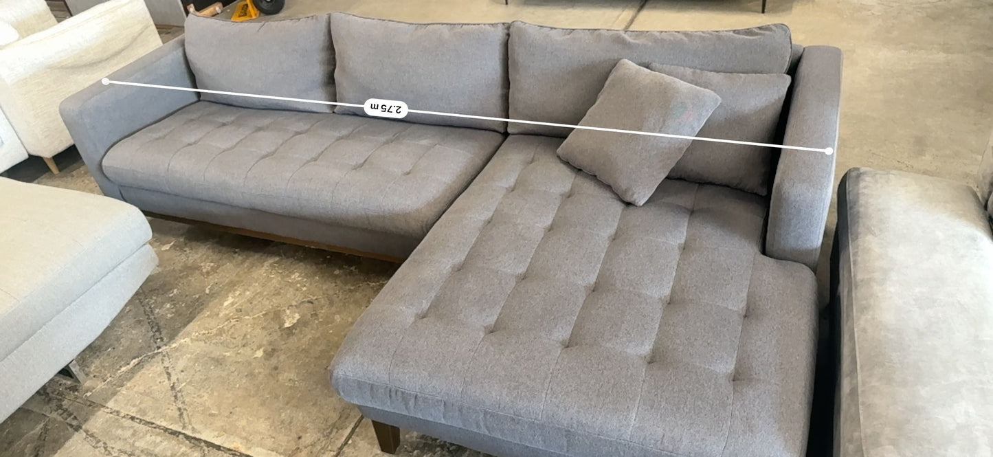 ⭐️ Freedom Marley charcoal L-Shape Sofa | Pre-owned – Steam cleaned | SYDNEY WIDE DELIVERY