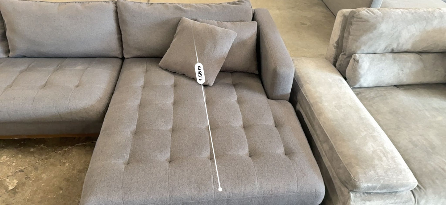 ⭐️ Freedom Marley charcoal L-Shape Sofa | Pre-owned – Steam cleaned | SYDNEY WIDE DELIVERY