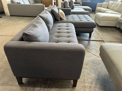⭐️ Freedom Marley charcoal L-Shape Sofa | Pre-owned – Steam cleaned | SYDNEY WIDE DELIVERY