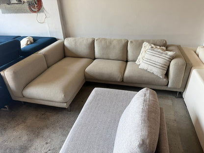 ⭐️ Beige L-shape Sofa | Pre-owned – Steam cleaned | SYDNEY WIDE DELIVERY