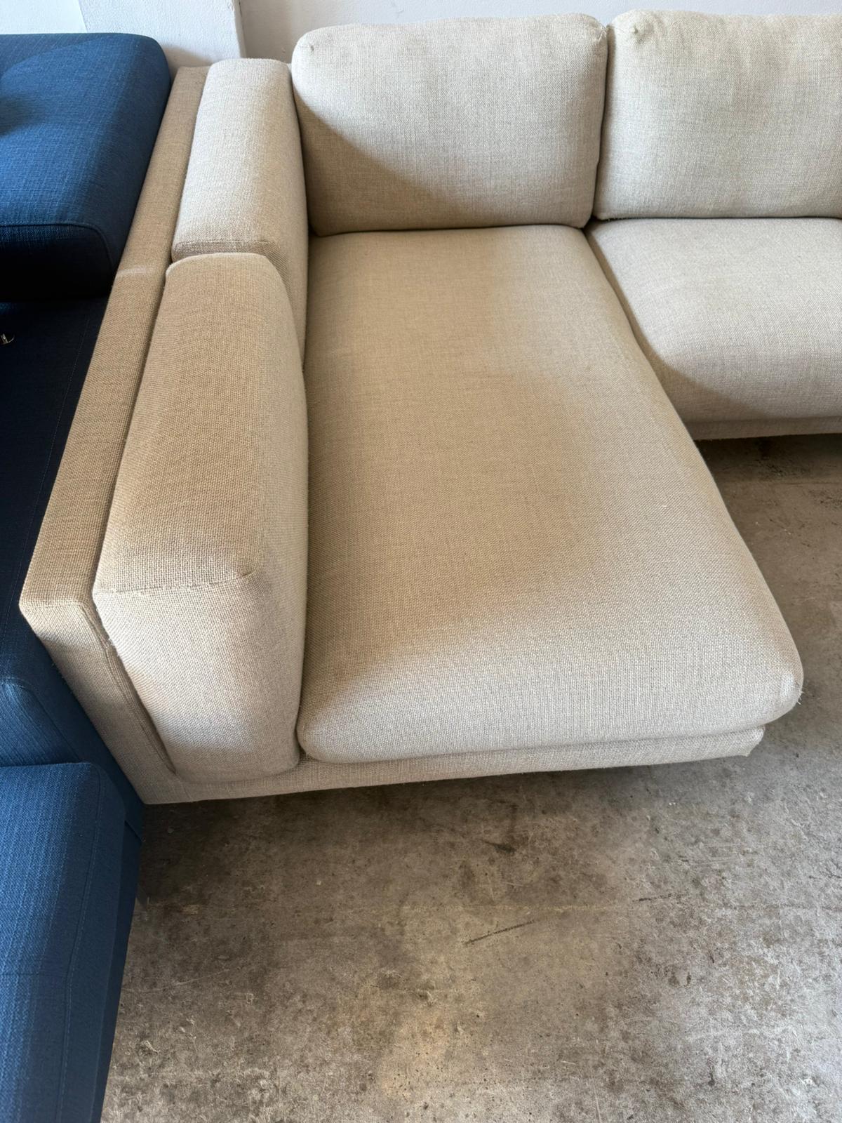 ⭐️ Beige L-shape Sofa | Pre-owned – Steam cleaned | SYDNEY WIDE DELIVERY