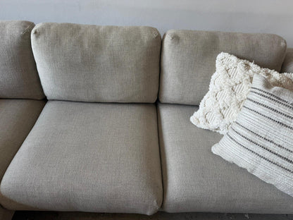 ⭐️ Beige L-shape Sofa | Pre-owned – Steam cleaned | SYDNEY WIDE DELIVERY
