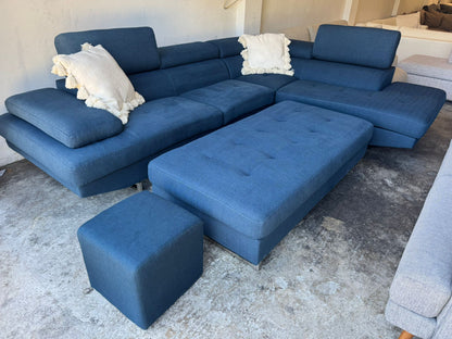 ⭐️ Adjustable headrest sofa with Ottoman | Pre-owned – Steam cleaned | SYDNEY WIDE DELIVERY
