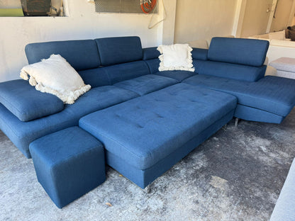 ⭐️ Adjustable headrest sofa with Ottoman | Pre-owned – Steam cleaned | SYDNEY WIDE DELIVERY