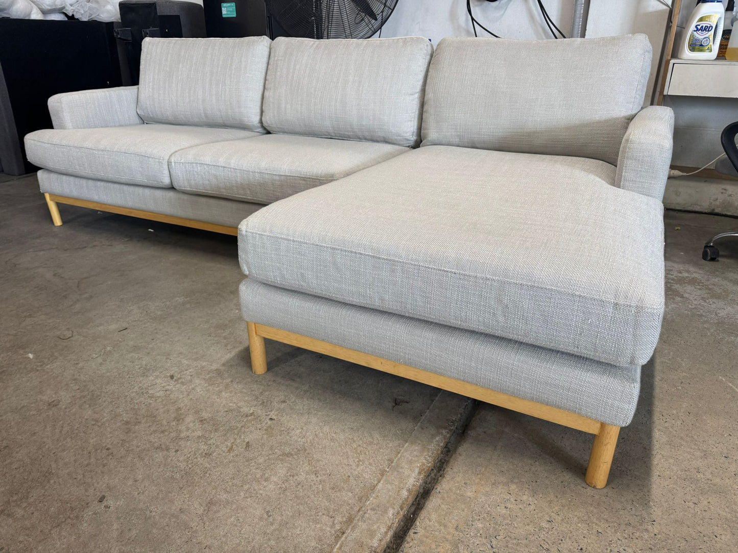 ⭐️ Beige L-shape Sofa | Pre-owned – Steam cleaned | SYDNEY WIDE DELIVERY