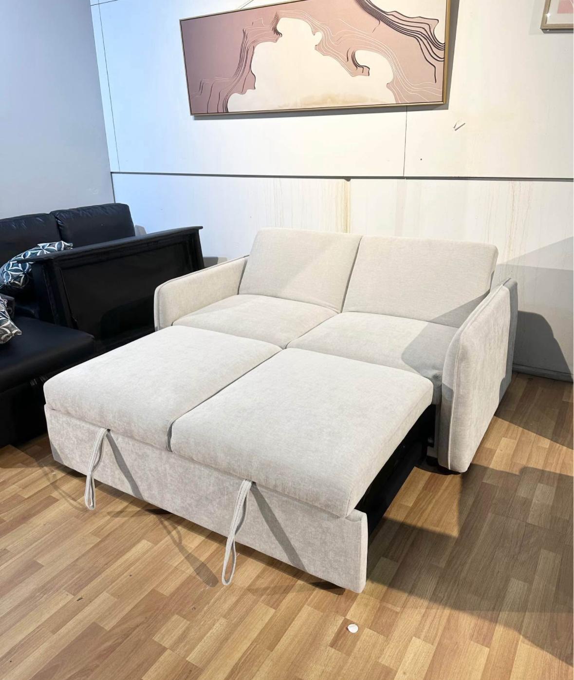 ⭐️ Brand New 2-Seater Sofa Bed | Beige & Grey | Modern, Space-Saving | Sydney Wide Delivery