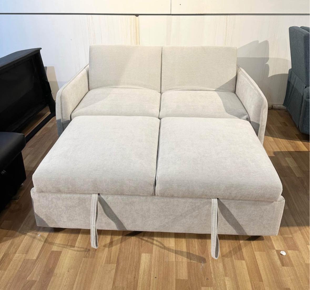 ⭐️ Brand New 2-Seater Sofa Bed | Beige & Grey | Modern, Space-Saving | Sydney Wide Delivery