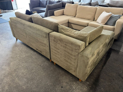 ⭐️ L-Shape sofa bed with mattress pullout  | Pre-owned – Steam cleaned | SYDNEY WIDE DELIVERY