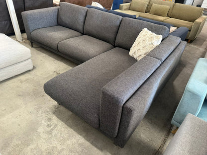 ⭐️ Charcoal grey L shape sofa | Pre-owned – Steam cleaned | SYDNEY WIDE DELIVERY