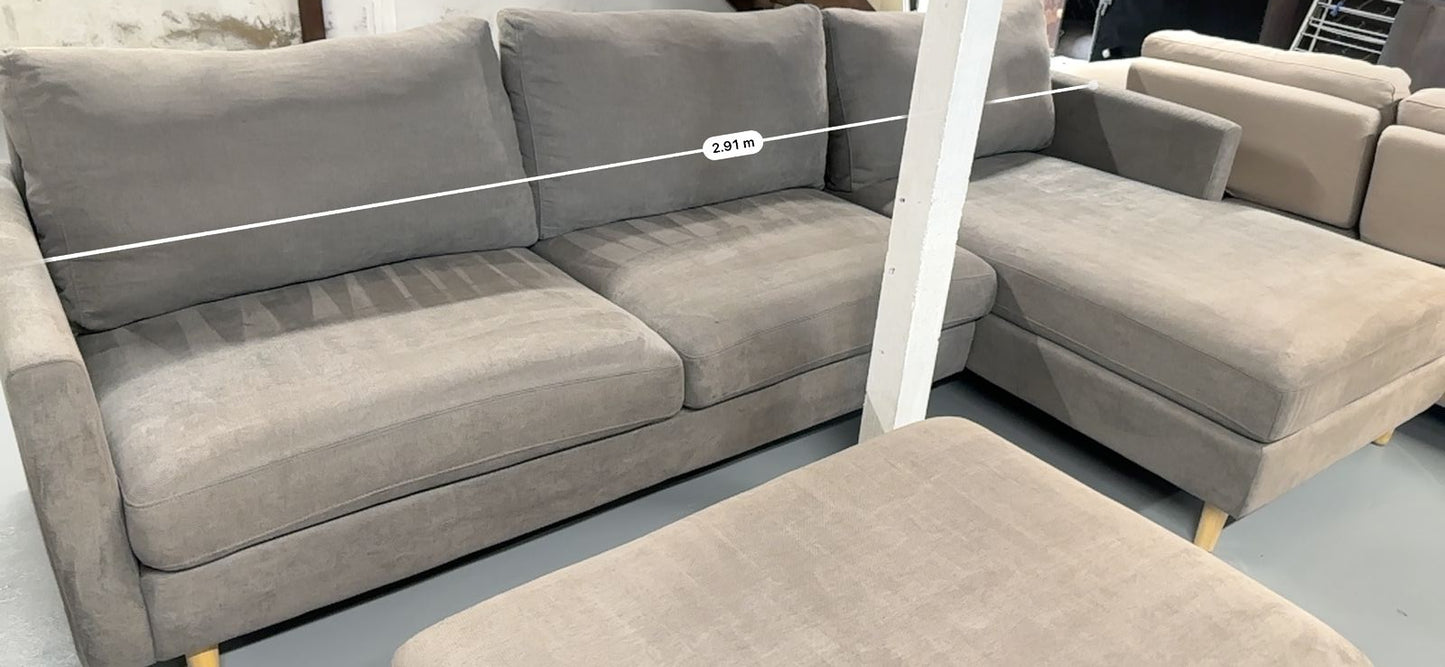 ⭐️ L-Shape sofa with ottoman  | Pre-owned – Steam cleaned | SYDNEY WIDE DELIVERY