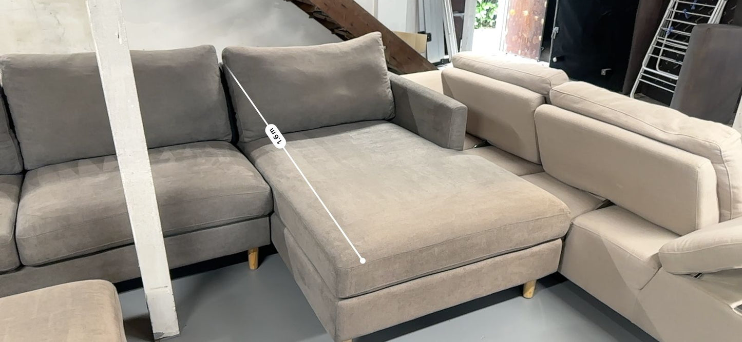 ⭐️ L-Shape sofa with ottoman  | Pre-owned – Steam cleaned | SYDNEY WIDE DELIVERY