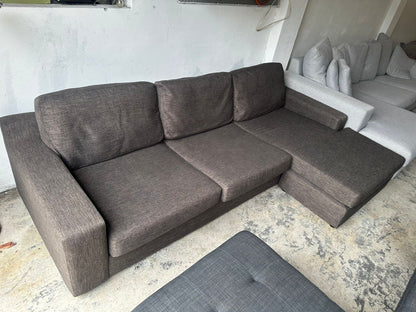 ⭐️ Brown reversible chaise sofa  | Pre-owned – Steam cleaned | SYDNEY WIDE DELIVERY