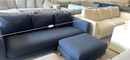 ⭐️ Koala Blue Three seater with ottoman | Pre-owned – Steam cleaned | SYDNEY WIDE DELIVERY