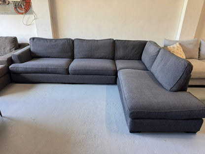 ⭐️ Charcoal L-shape Sofa | Pre-owned – Steam cleaned | SYDNEY WIDE DELIVERY