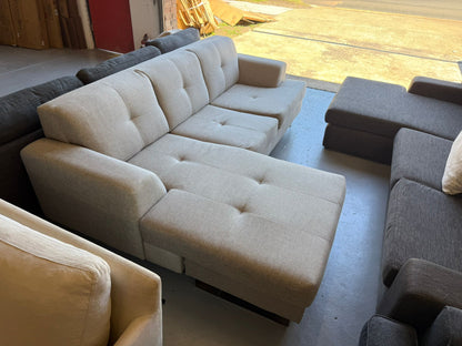 ⭐️ Beige Reversible chaise L-shape Sofa | Pre-owned – Steam cleaned | SYDNEY WIDE DELIVERY