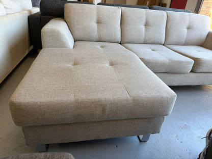 ⭐️ Beige Reversible chaise L-shape Sofa | Pre-owned – Steam cleaned | SYDNEY WIDE DELIVERY