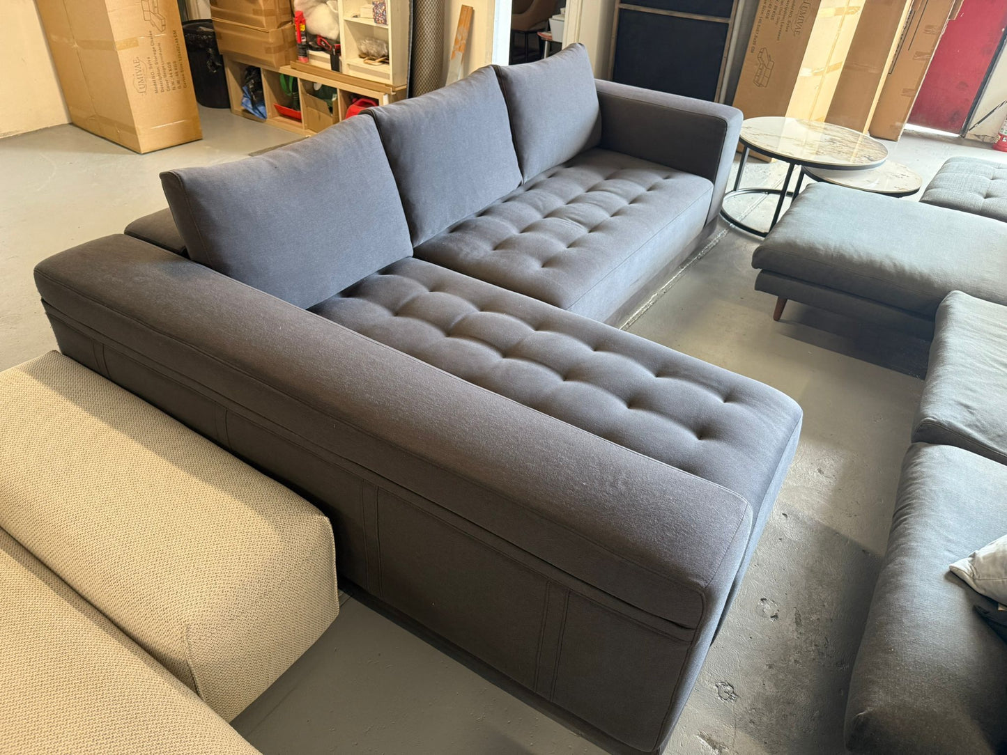 ⭐️ King Living Felix left-hand chaise Sofa | Pre-owned – Steam cleaned | SYDNEY WIDE DELIVERY