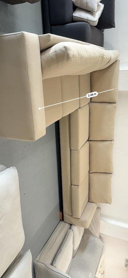 ⭐️ Beige L-shape Sofa | Pre-owned – Steam cleaned | SYDNEY WIDE DELIVERY