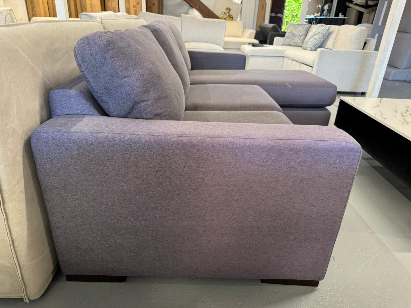 ⭐️ Freedom L shape charcoal sofa  | Pre-owned – Steam cleaned | SYDNEY WIDE DELIVERY