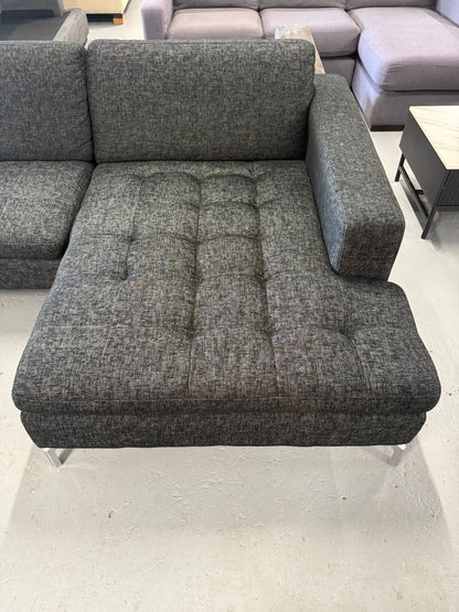 ⭐️ Nick Scali charcoal L Shape sofa | Pre-owned – Steam cleaned | SYDNEY WIDE DELIVERY