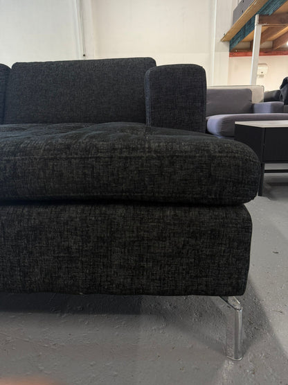 ⭐️ Nick Scali charcoal L Shape sofa | Pre-owned – Steam cleaned | SYDNEY WIDE DELIVERY