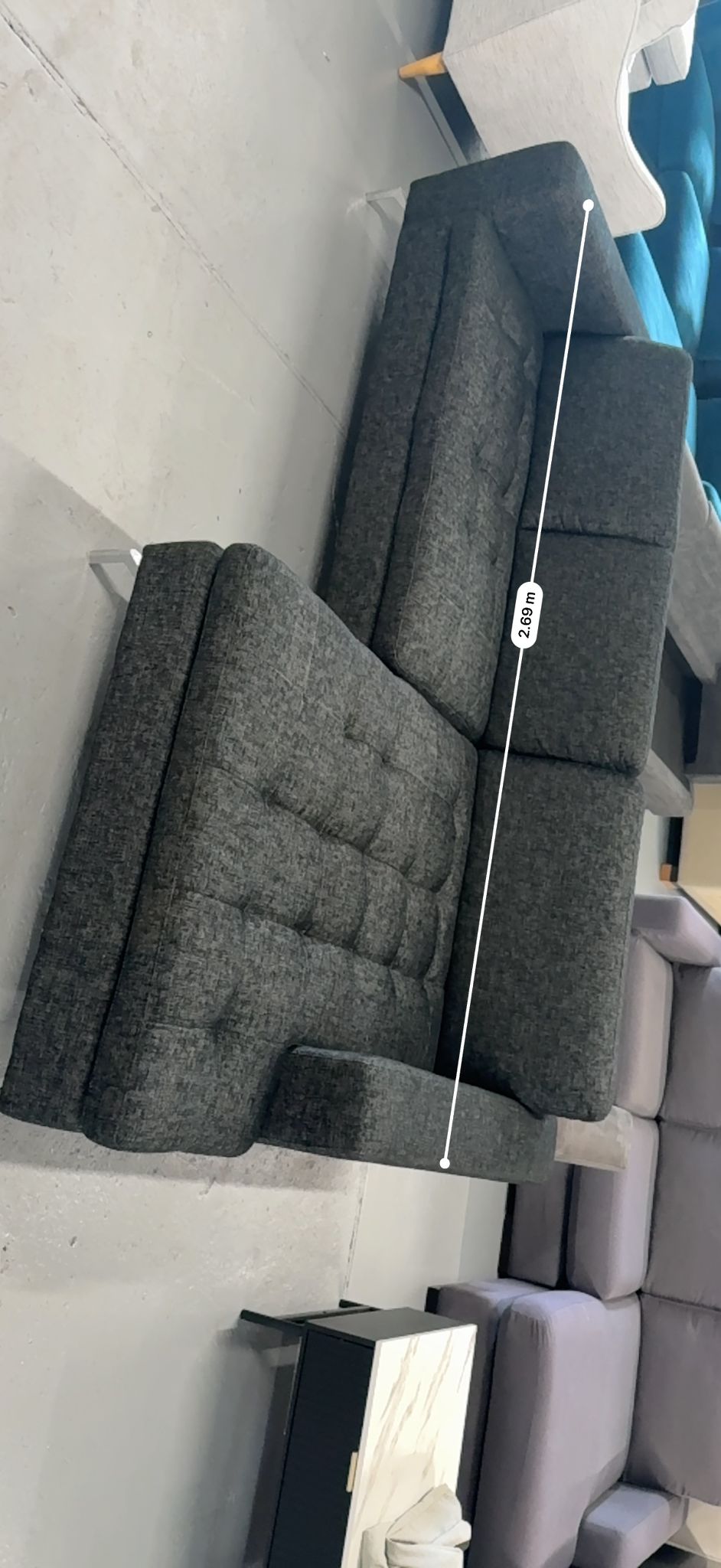 ⭐️ Nick Scali charcoal L Shape sofa | Pre-owned – Steam cleaned | SYDNEY WIDE DELIVERY