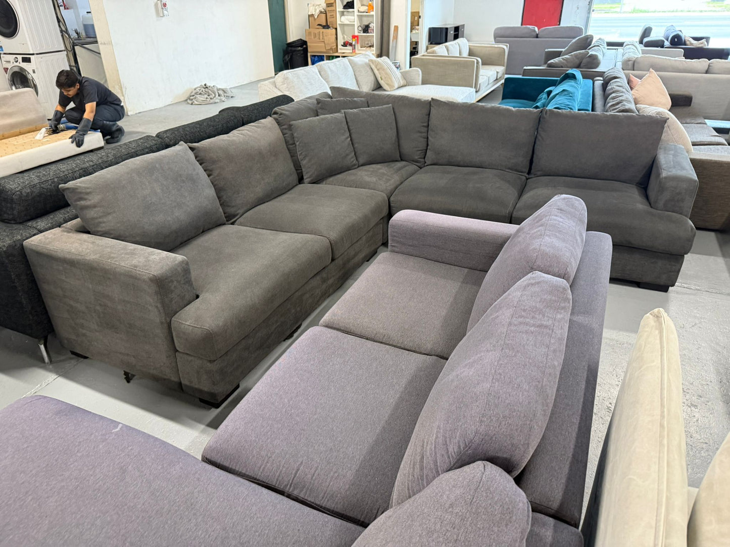 ⭐️Harvey Norman Corner lounge L shape Sofa | Pre-owned – Steam cleaned | SYDNEY WIDE DELIVERY